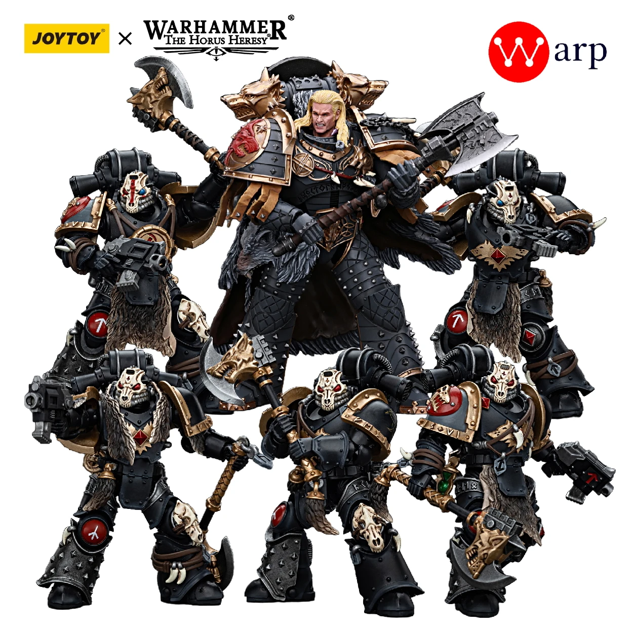 

[Предзаказ] 1/18 JOYTOY Warhammer 40k экшн-фигурка Космические Волки Леман русакс примахиса легиона смертельный набор 1-5 моделей