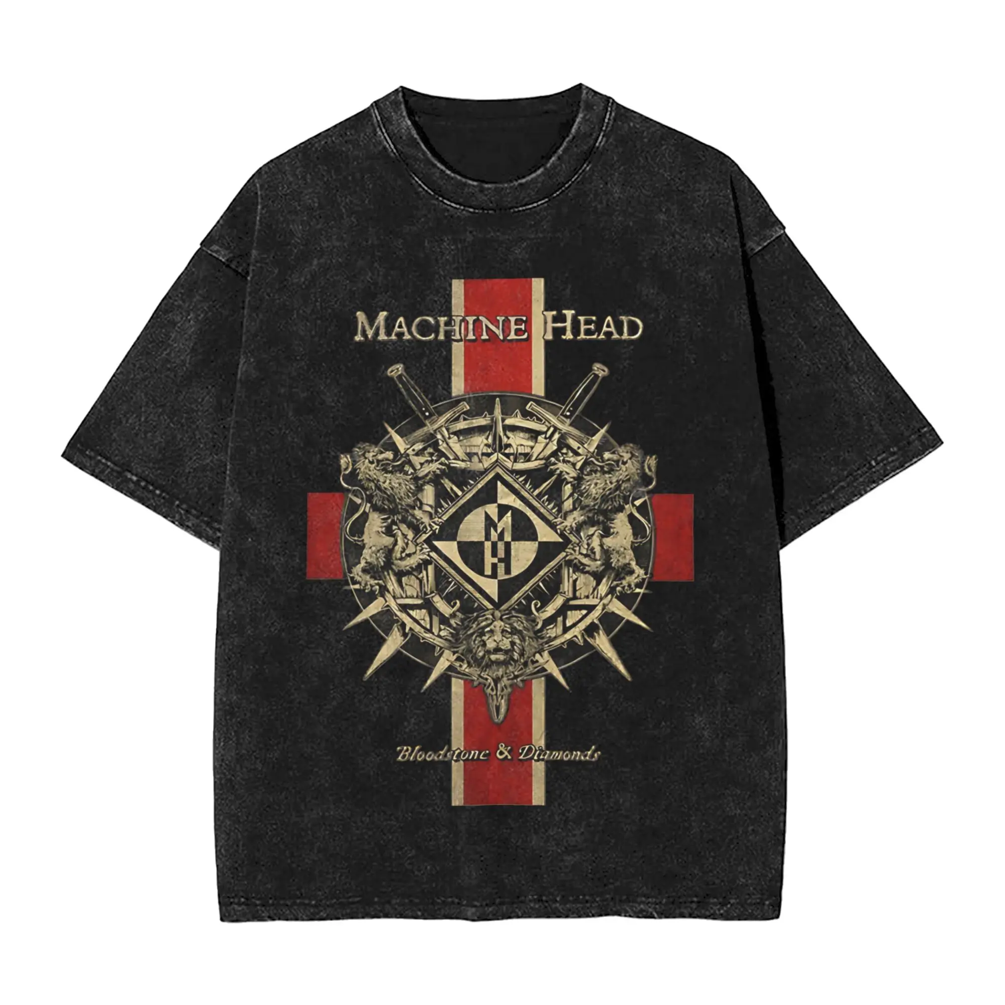 Machine Head (2) T Shirt for Men Pure Cotton Funny T-Shirts Crewneck  Tee Shirt Short Sleeve Clothing Big Size