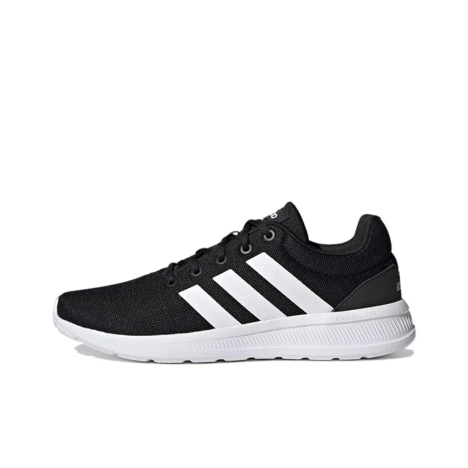 

Adidas Lite Racer Slip Resistant Low top Running Shoes Men's Black White JS3020