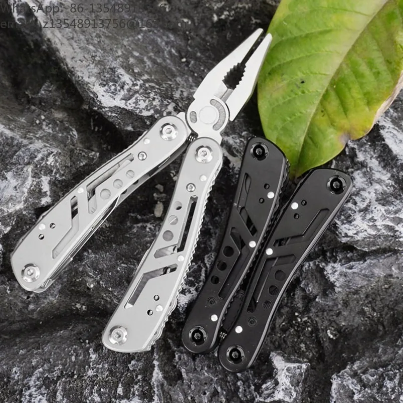 Outdoor stainless steel folding multi-function knife pliers, portable field emergency multi-purpose pliers
