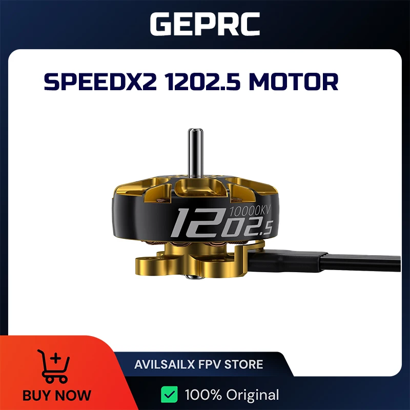 

GEPRC SPEEDX2 1202.5 Двигатель 15000KV 12-20A Высокопрочный 2-3-дюймовый FPV Racing RC Drone Multicopter