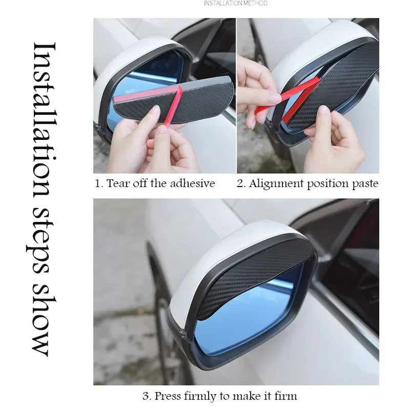 Car rearview mirror rain eyebrows are suitable for Volkswagen GTI Polo Tiguan Passat Golf Scirocco Jetta Kombi Touareg TDI TSI E