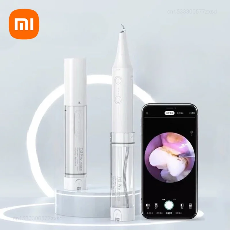 Xiaomi-SUNUO T13 Pro Smart Ultrasonic Dental Cálculo e Irrigador, Enfermagem de dentes orais, Clareamento tártaro, Ferramenta de dentes limpos