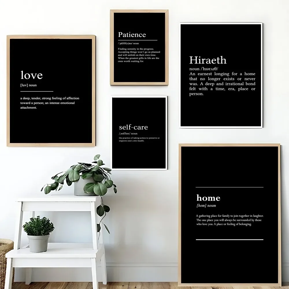 

Черный минималистичный вдохновляющий плакат с фразами, липкие плакаты, водостойкая бумажная наклейка, кофейня, бар, домашний декор