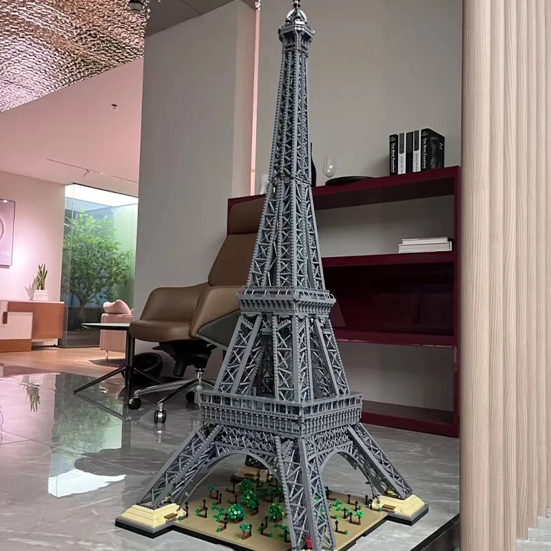 Décennie s de Construction Modulaires MOC, 10001 Pièces, décennie s Créatifs, Architecture de Paris, Tour Eiffel, Puzzle en Briques, Jouets pour Cadeau