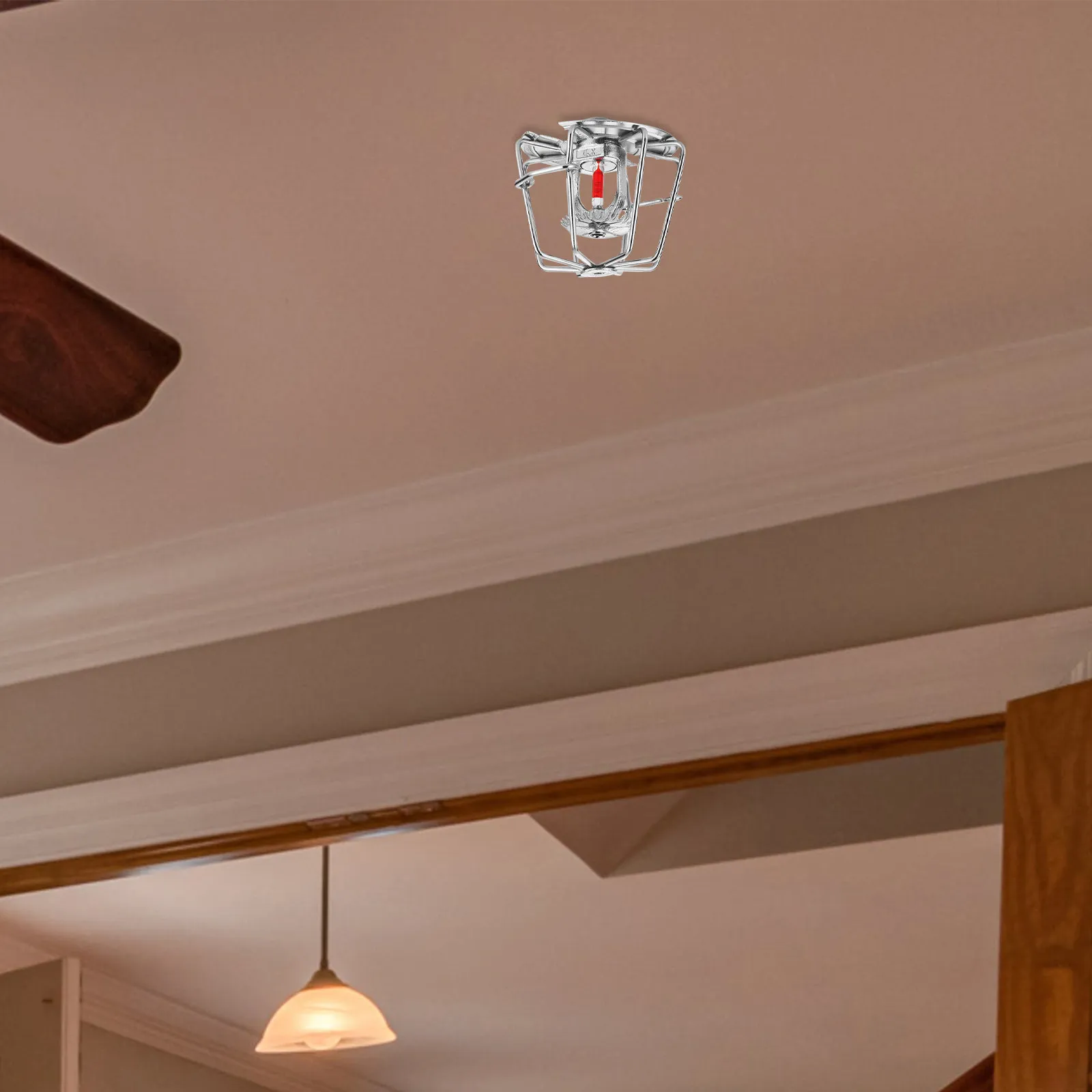 

Fire Sprinkler Head Protector Metal Sprinkler Guard Protective Spray Head Cover Durable Iron Material