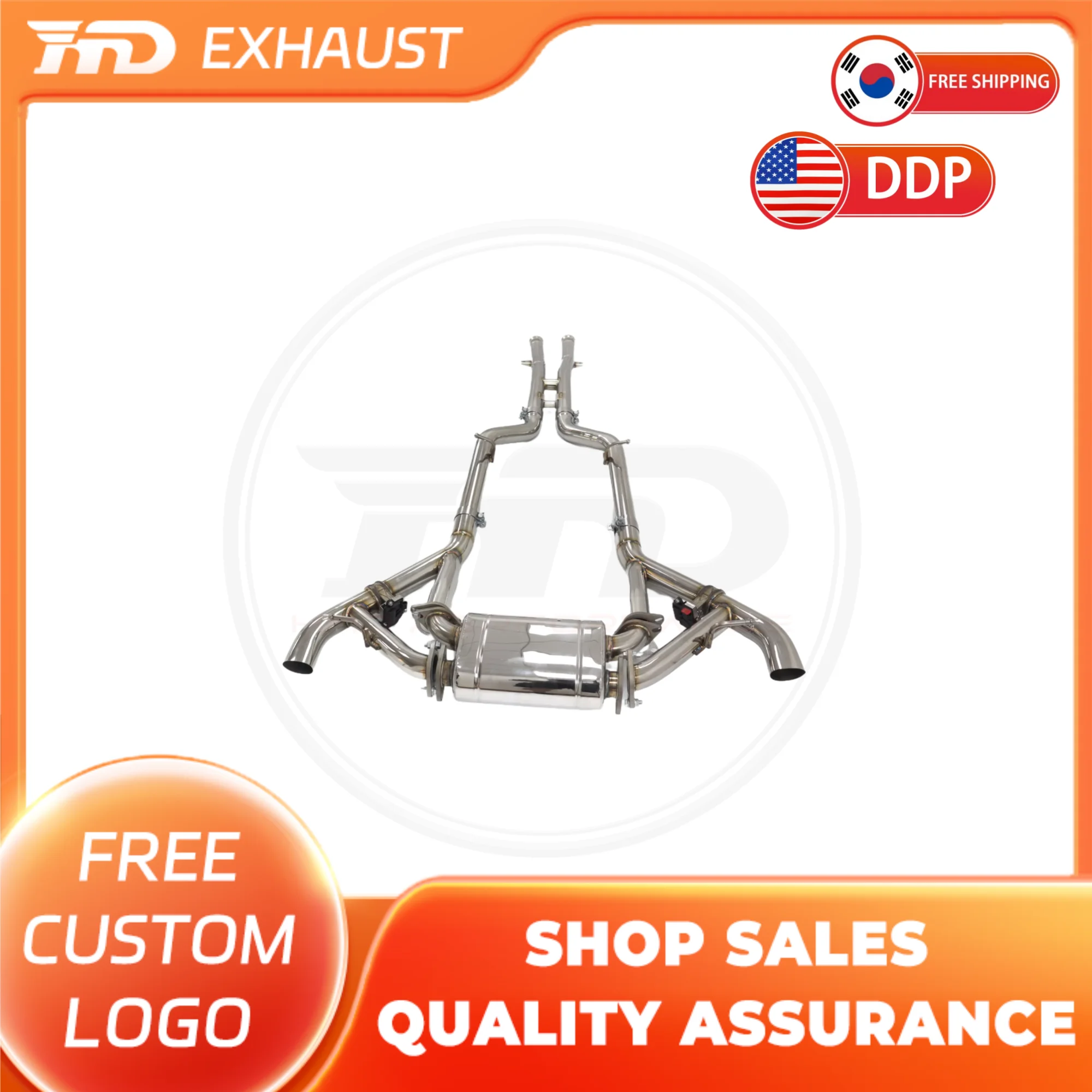 

HMD Hot Sale Stainless Steel Exhaust System Performance Catback for Mercedes Benz AMG GT GTC GTS Car