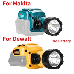 Nowa, do pracy dla tej lampy obsługi Makita dla Dewalt latarka DCL510 10.8V 12V akumulator litowo-jonowy bezprzewodowe lampy LED światło robocze przenośny reflektor sprzedaż