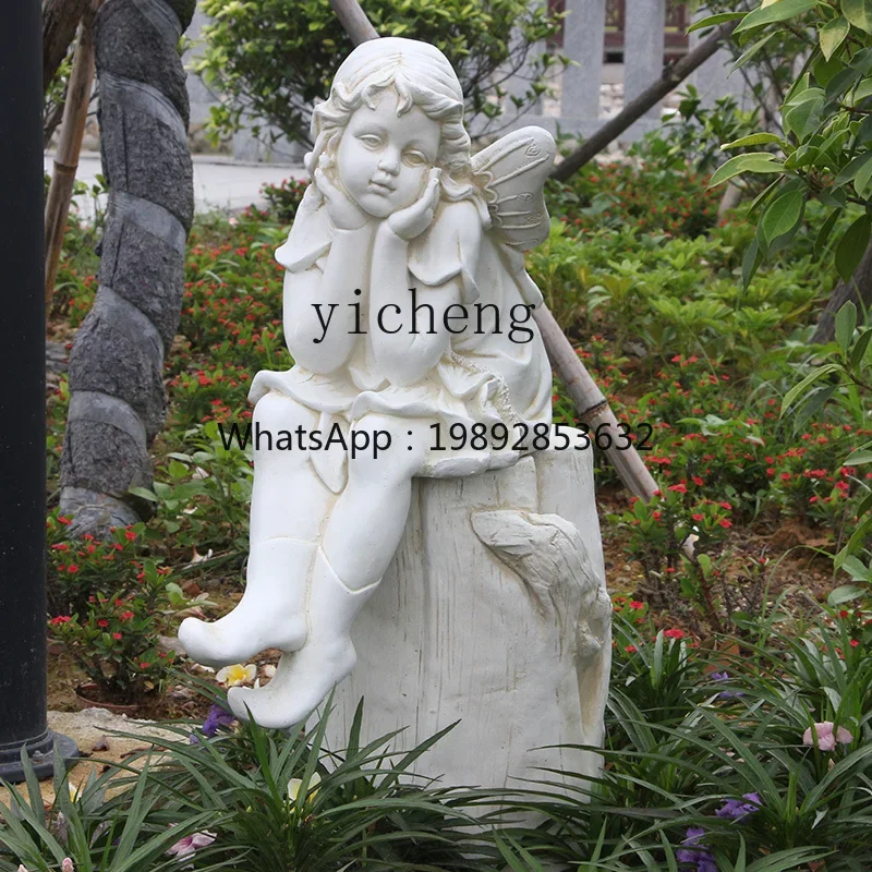 BJ-1 European outdoor angel balcony courtyard garden floor-to-ceiling landscape decoration home creative ornament