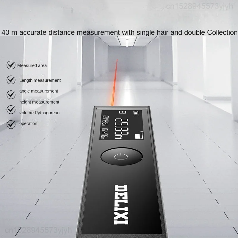 Xiaomi DELIXI Laser Rangefinder Portable Electronic Ruler Handheld Distance LED Display High-precision Measuring Room Home Tools