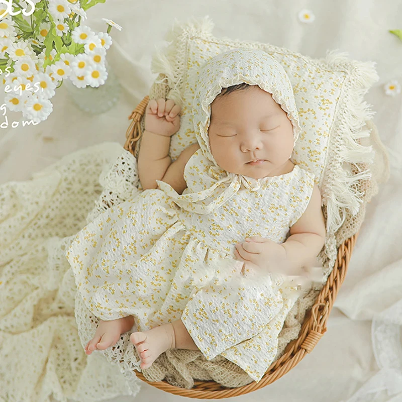 

Цветочная одежда для фотосъемки новорожденных девочек, комплект платьев, подушек, костюмов для младенцев, реквизит для фотосъемки, аксессуары для студийной фотосъемки
