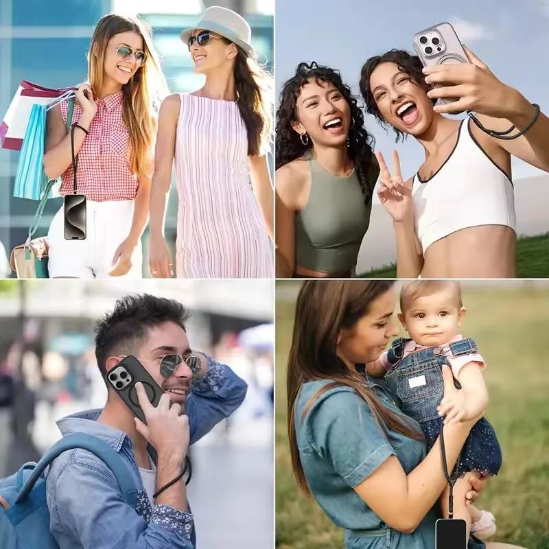 Universal Anti Lost Mobile Phone Strap Hanging Rope 360 Degree Rotatable Wrist Strap Phone Charms Lanyard Adjustable Tether Tabs view 6