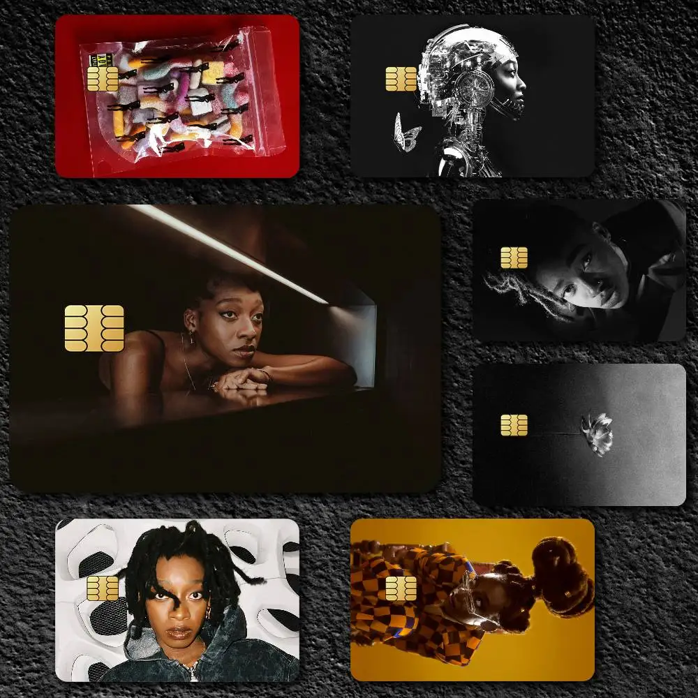 Singer L-Little Simz Credit Card Skin Stickers for Bank Card Bus Metro Card Sticker Waterproof Gift