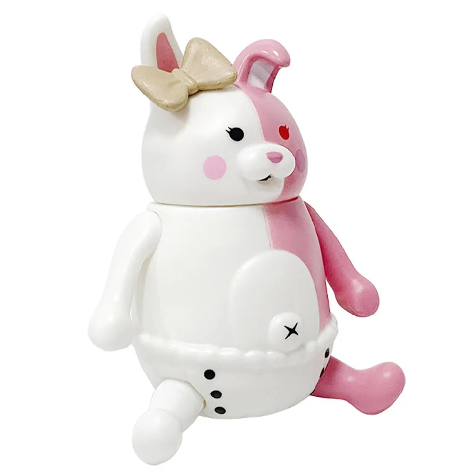 Winter 12cm Pink & White Bear Anime Action Figure PVC Model Toys Anime Christmas Gift for Boys Girls & Kids Collectible Toy