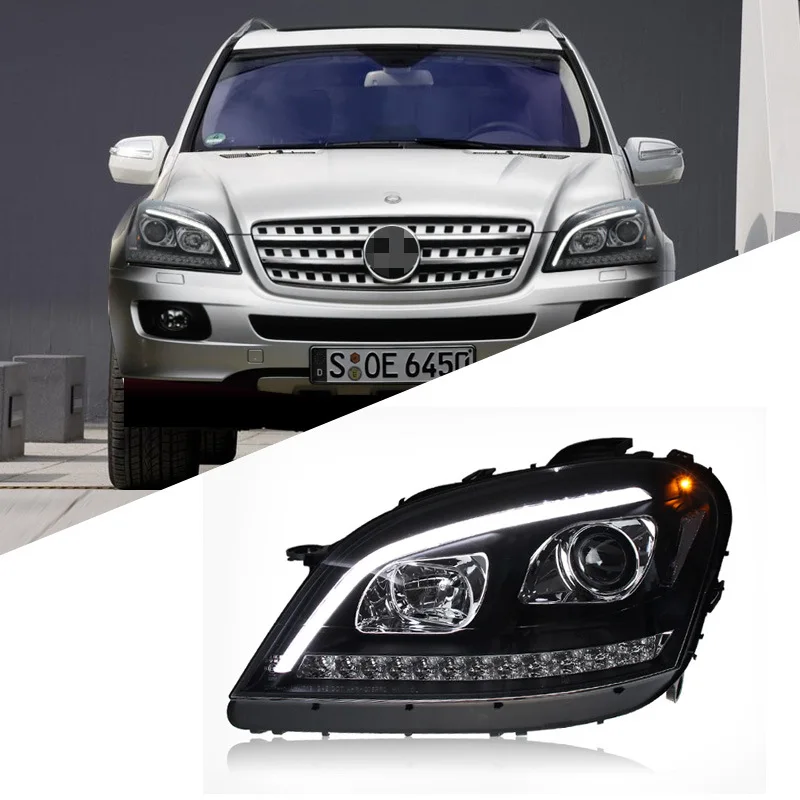 

Suitable for 09-12 Mercedes-Benz W164 headlight assembly ML350 500 modified LED daytime running light running water turn signal