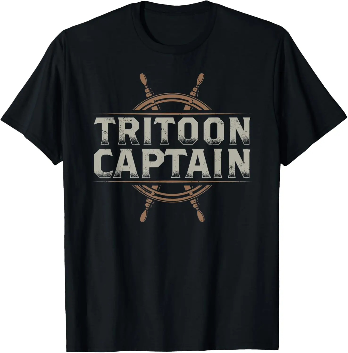 

Tritoon Captain Pontoon Boat Captain Boating Pontoon T-Shirt