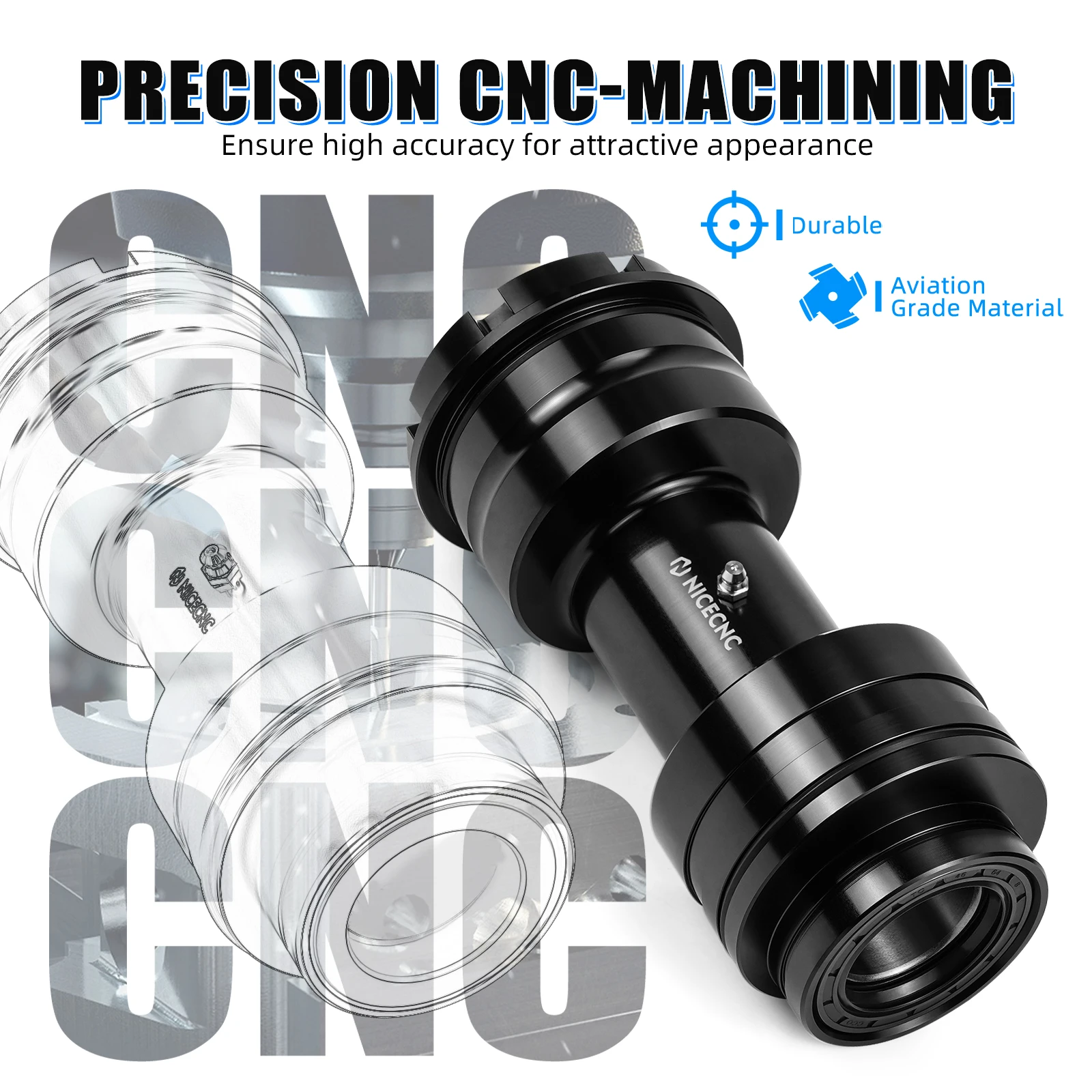 ATV リアアクスルベアリングブロックキャリアハウジングヤマハラプター 700 700R SE 2013-2025 YFM700 アルミ合金 1PE-25311-00-00