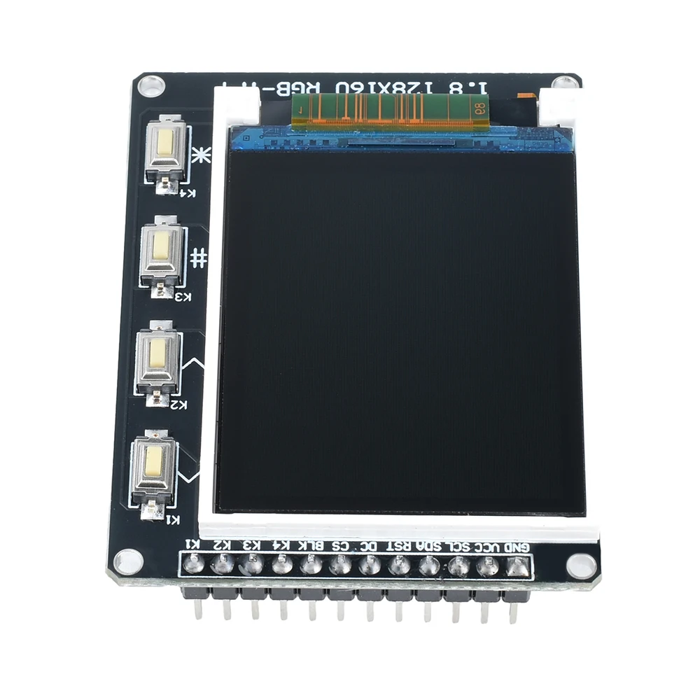 Módulo de exibição LCD de tela colorida TFT IPS de 0,96/1,3/1,44/1,8 polegadas com 4 botões ST7735 / ST7789 Interface de driver SPI