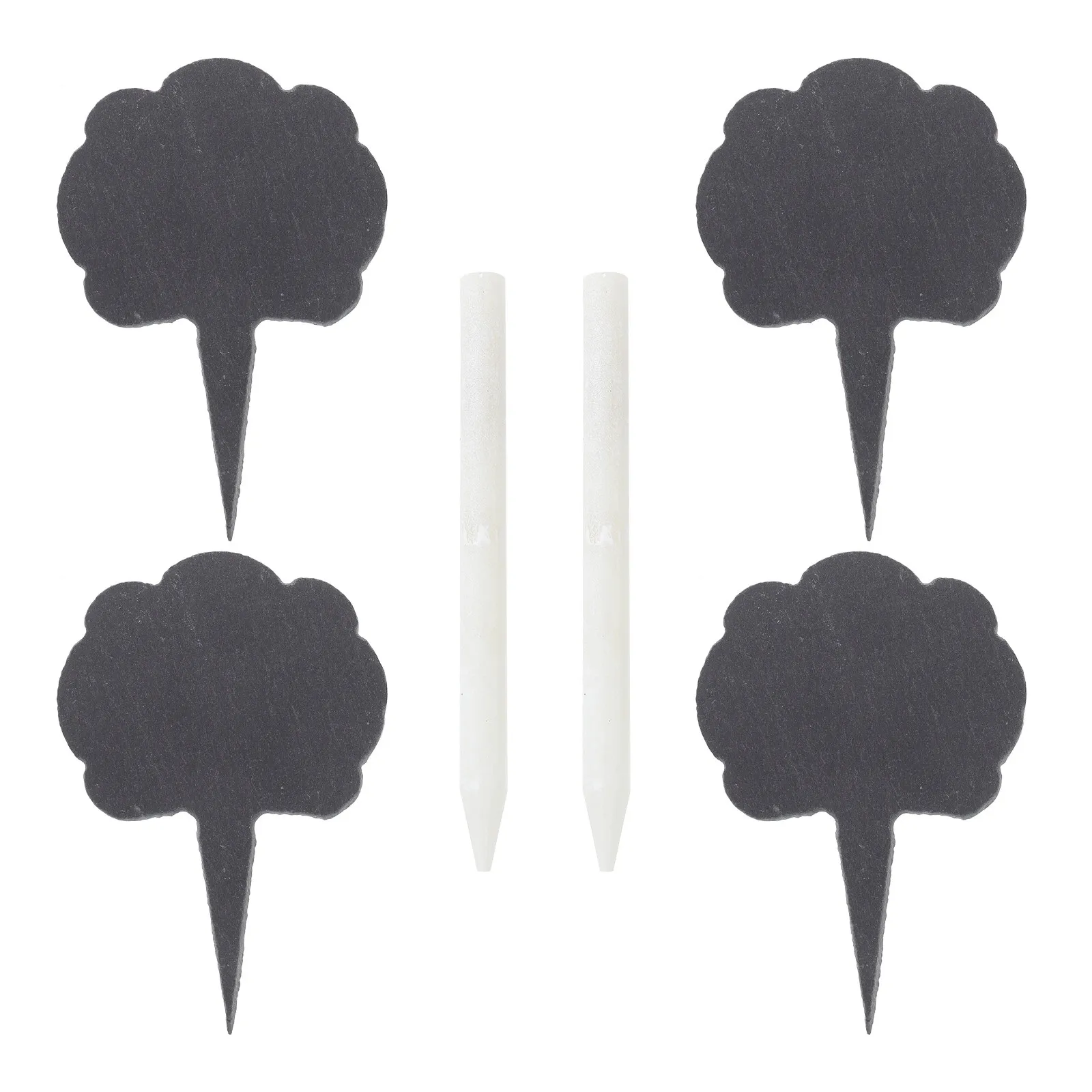 1Set Cheese Toppers Kit Lightweight Portable Cake Inserts Decor with Chalk Writing Dessert Marker for Home Bakery