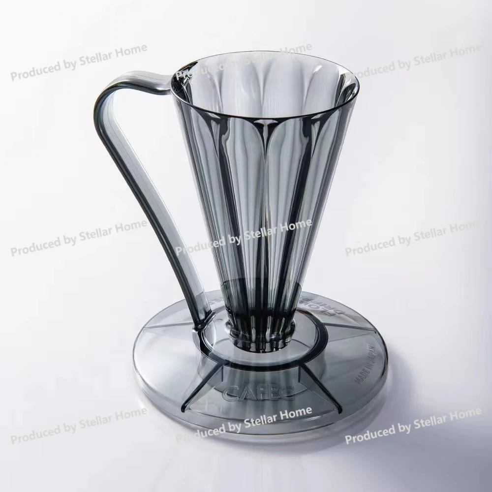 V-Shaped Resin Coffee Dripper - 27° Disposable Filter Compatibility, Drip Holder for Manual Brewing (Durable, Eco-Friendly)
