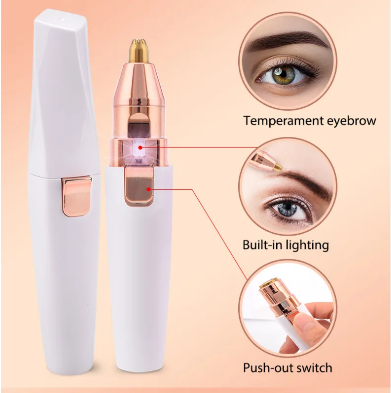 La nueva herramienta eléctrica de maquillaje y cuidado de cejas con carga USB se puede utilizar para belleza y salud indolora, cejas, cara y cuerpo
