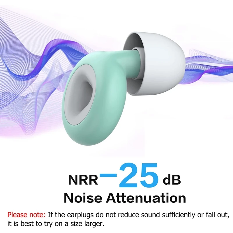 Sleep Ear Plugs For Sleeping Noise Cancelling Soft Reusable Hearing Protection In Flexible, Noise Cancelling Earbuds For Sleep