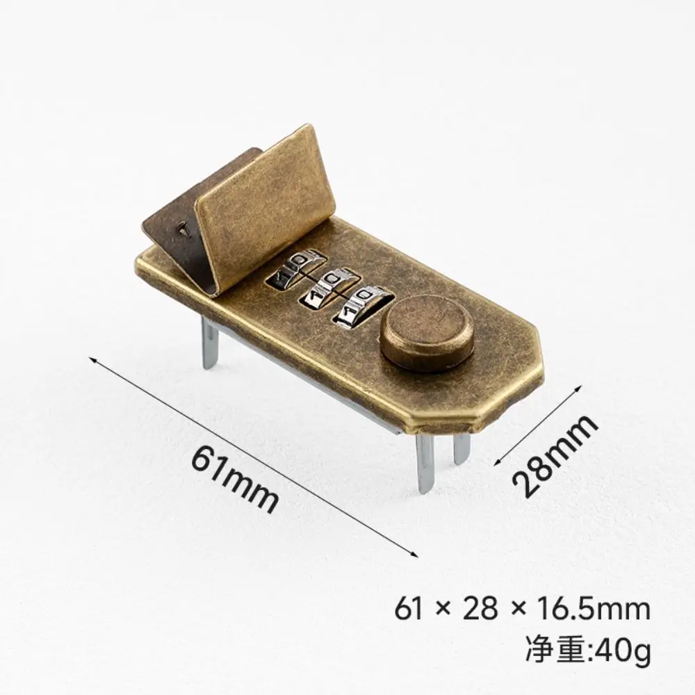 مقاوم للماء المفكرة قفل بكلمة مرور الأجهزة المتينة قابلة لإعادة الاستخدام قفل حقيبة سبيكة اقتصادية لتقوم بها بنفسك قفل آلية آلية #2