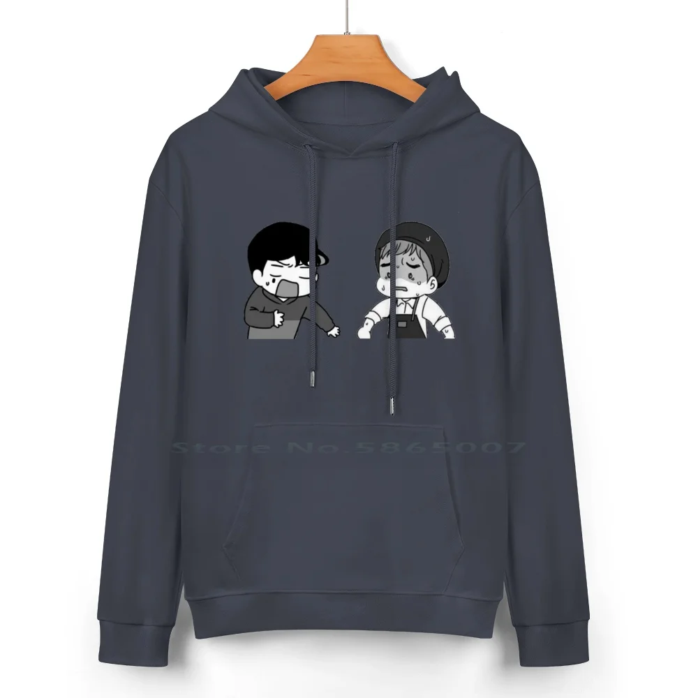 Stressed Boyfriends Cotton Hoodie Sweater 24 Colors Yaoi Bl Boyslove Boys Love Webtoon Manhwa Manga Korean Weeb Anime Fujoshi