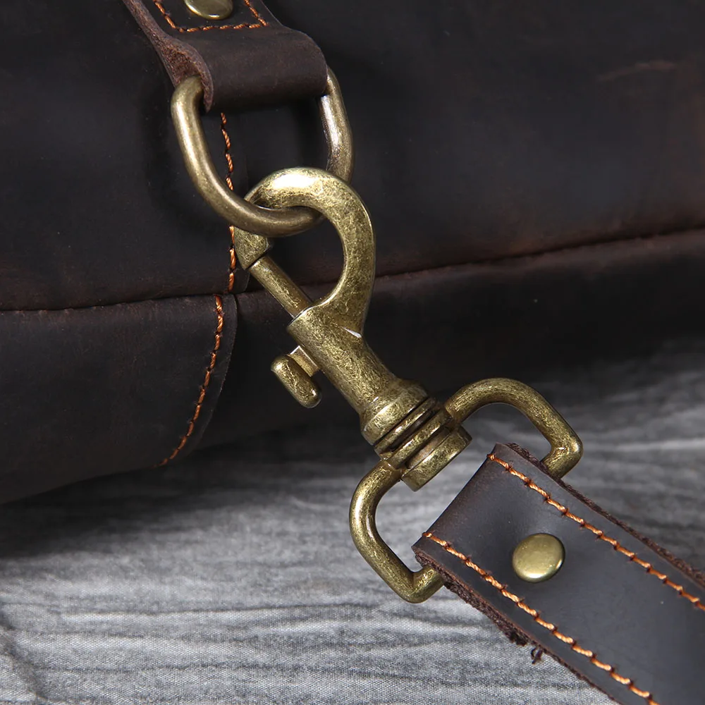 S.WORKER Vintage Echtleder-Rucksack Laptop-Tasche Lässige Crazy-Horse-Leder-Schultasche Outdoor-Reise-Weekender-Tasche – Detail 13