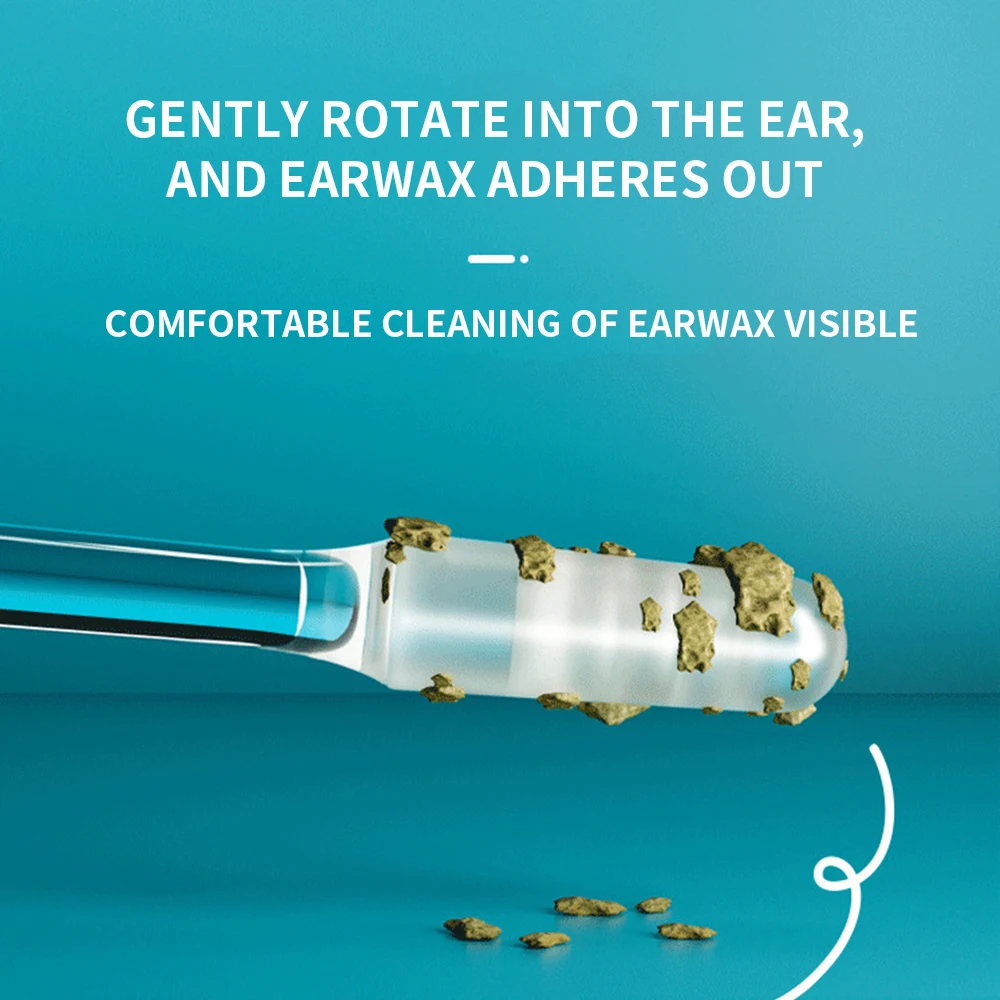 24 шт. одноразовые силиконовые средства для удаления ушной серы, липкие щипцы для ушей для детей, пожилых людей, S/L, очиститель для ушей, многоразовые клейкие насадки для ушей