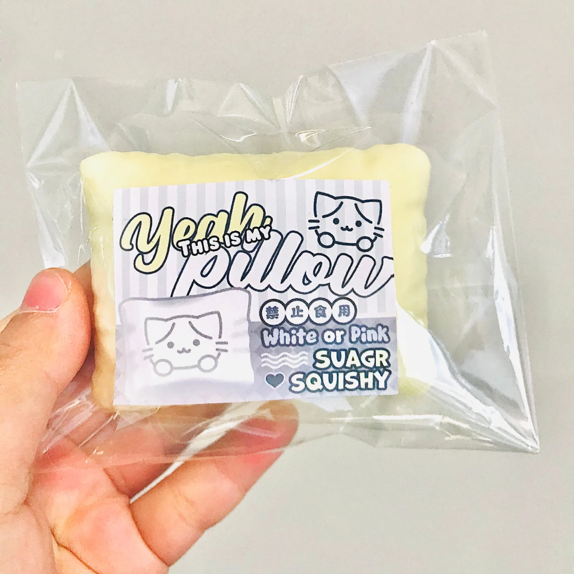 スクイーズ猫枕おもちゃ、ゆっくり戻るストレス解消感覚玩具、子供と大人のための不安解消スクイーズおもちゃ、ソフトトイ