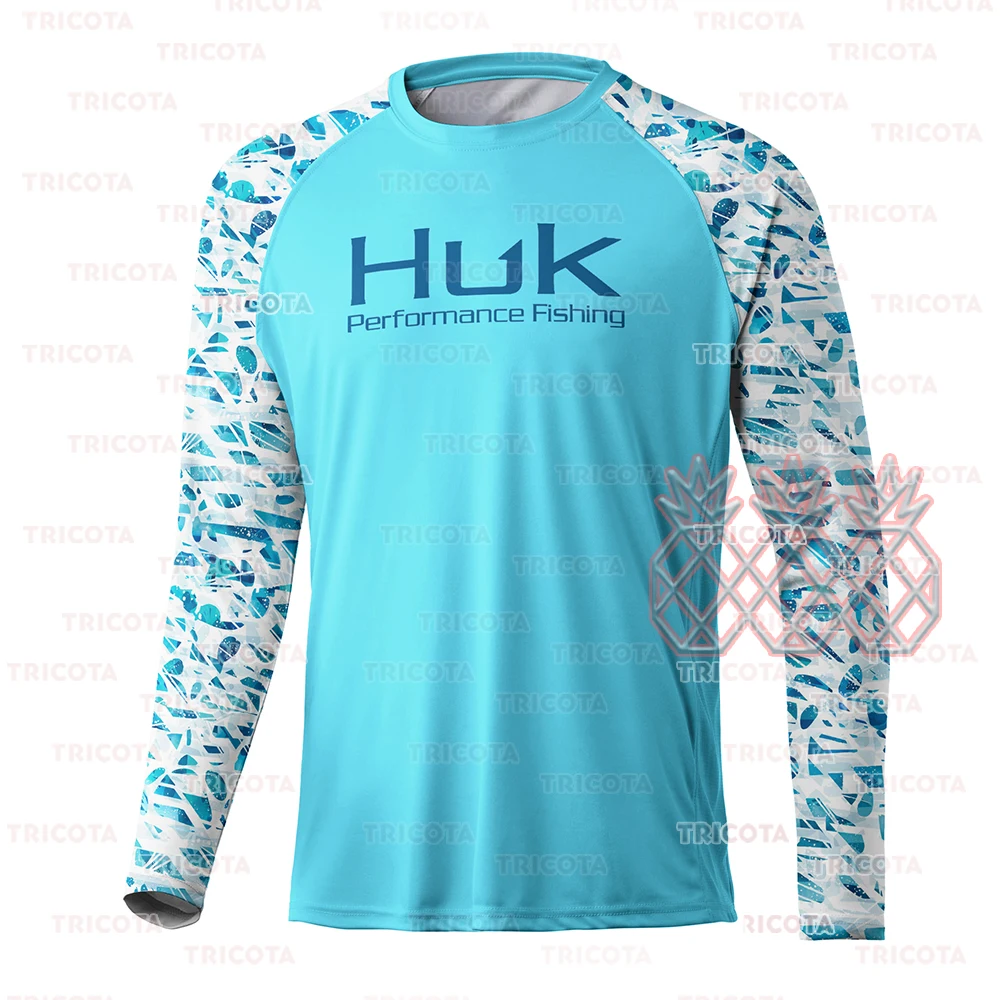 

HUK Fishing Shirts Men Long Sleeve Uv Protection Sweatshirt Shirts Camisa De Pesca Outdoor Breathable Quick Dry Fishing jersey