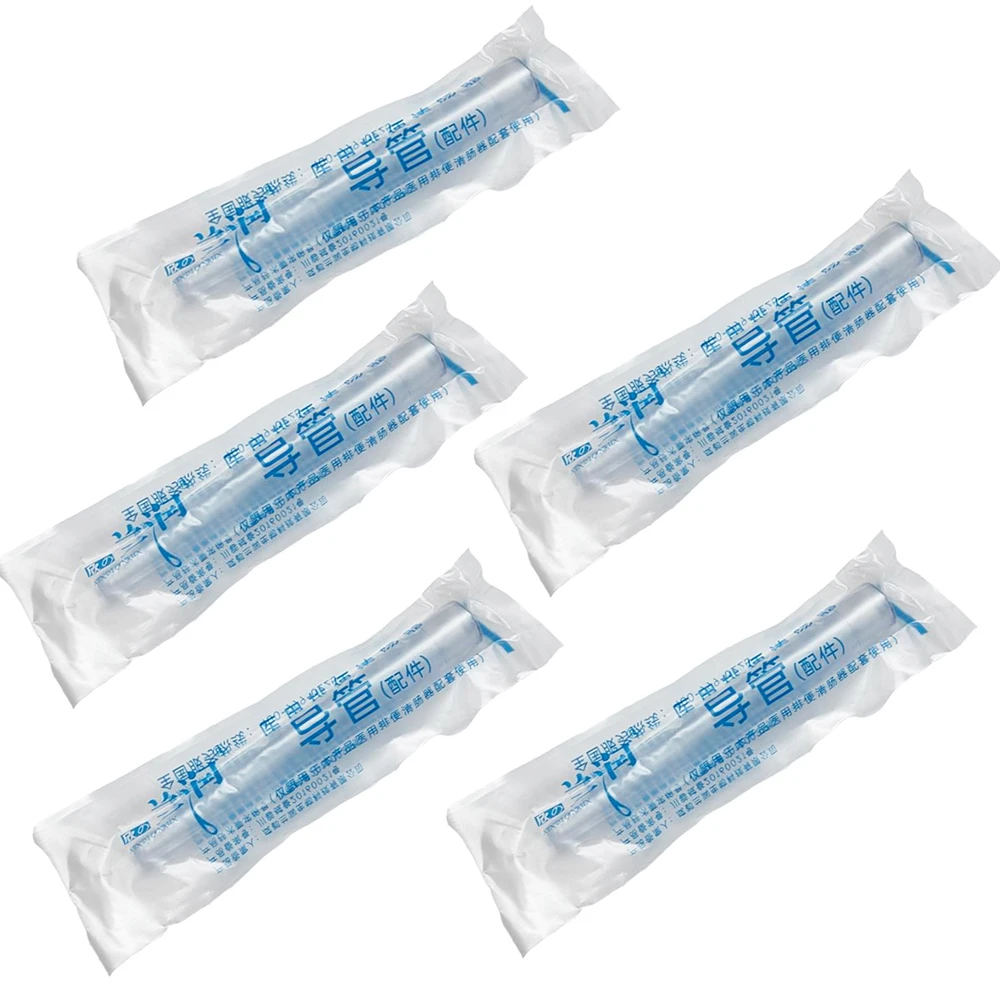 10pcs 10cm Soft Disposable Enema Tube Bowel Cleaner Flushing Head Coffee Enema Head Enema Bag Tube Anal Shower