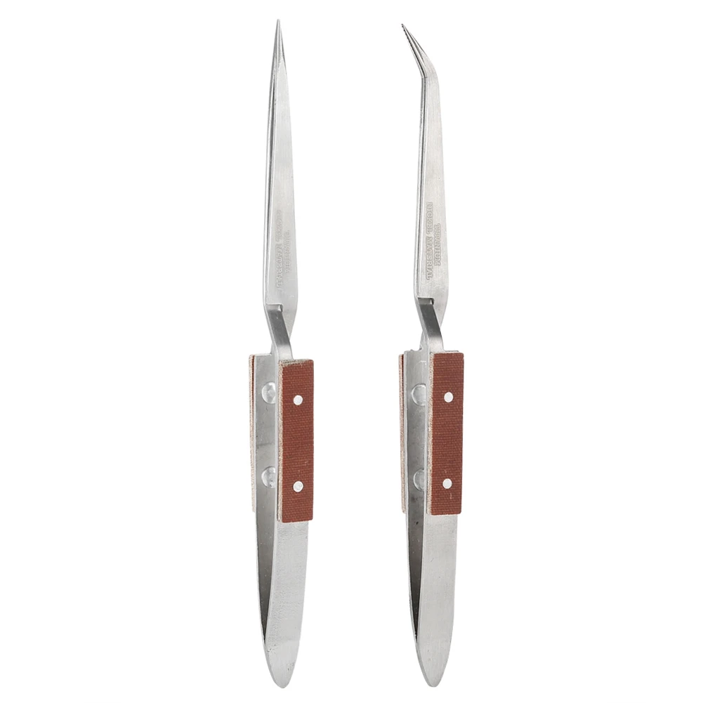Locking Tweezer Curved/Straight Tip Selflock  Tweezer Locking Jeweler Jewelry Making Craft Tool Lock Tweezer