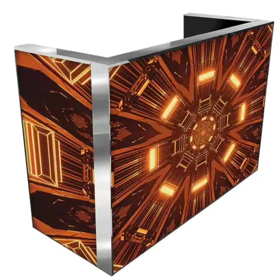 Indoor P2.5 Bead Customized Size LED Booth DJ Front Desk LED Display Screen customize