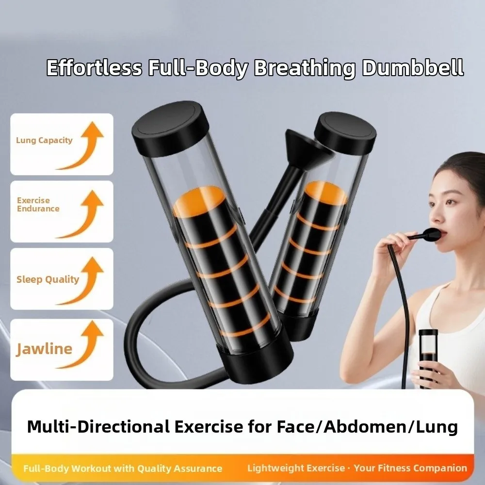 Resistencia Respiración Mancuerna Entrenador de músculos Respirador pulmonar Entrenador de capacidad pulmonar Salud ajustable