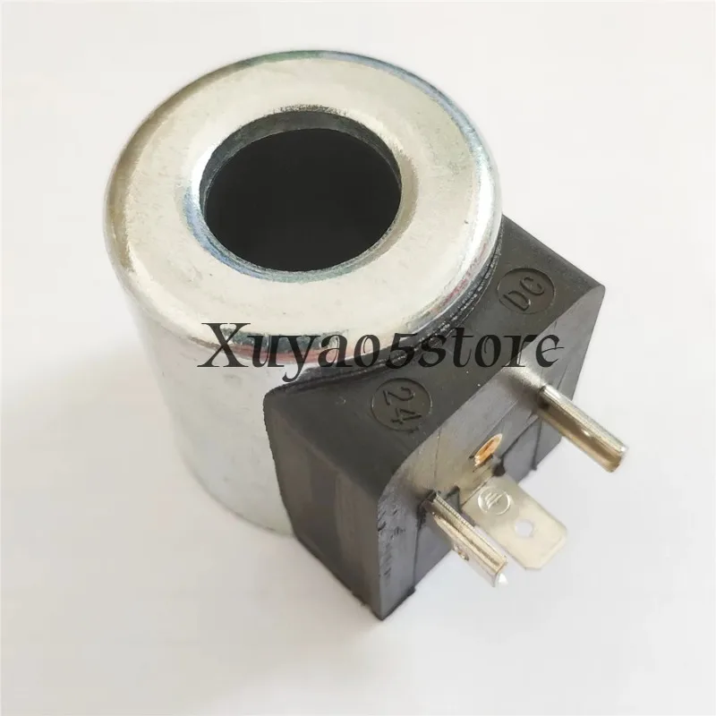 Hydraulic Pump Solenoid Valve Coil DC12V DC24V Excavator Solenoid Valve Coil Inner Diameter 18mm Height 40mm
