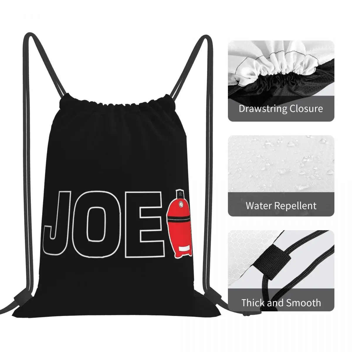 JOE On - Kamado - Carvão BBQ Grilling Fumar Feito Melhor Mochilas Sacos de Cordão Saco Esportivo Sacos de Livro Para Estudantes de Viagem