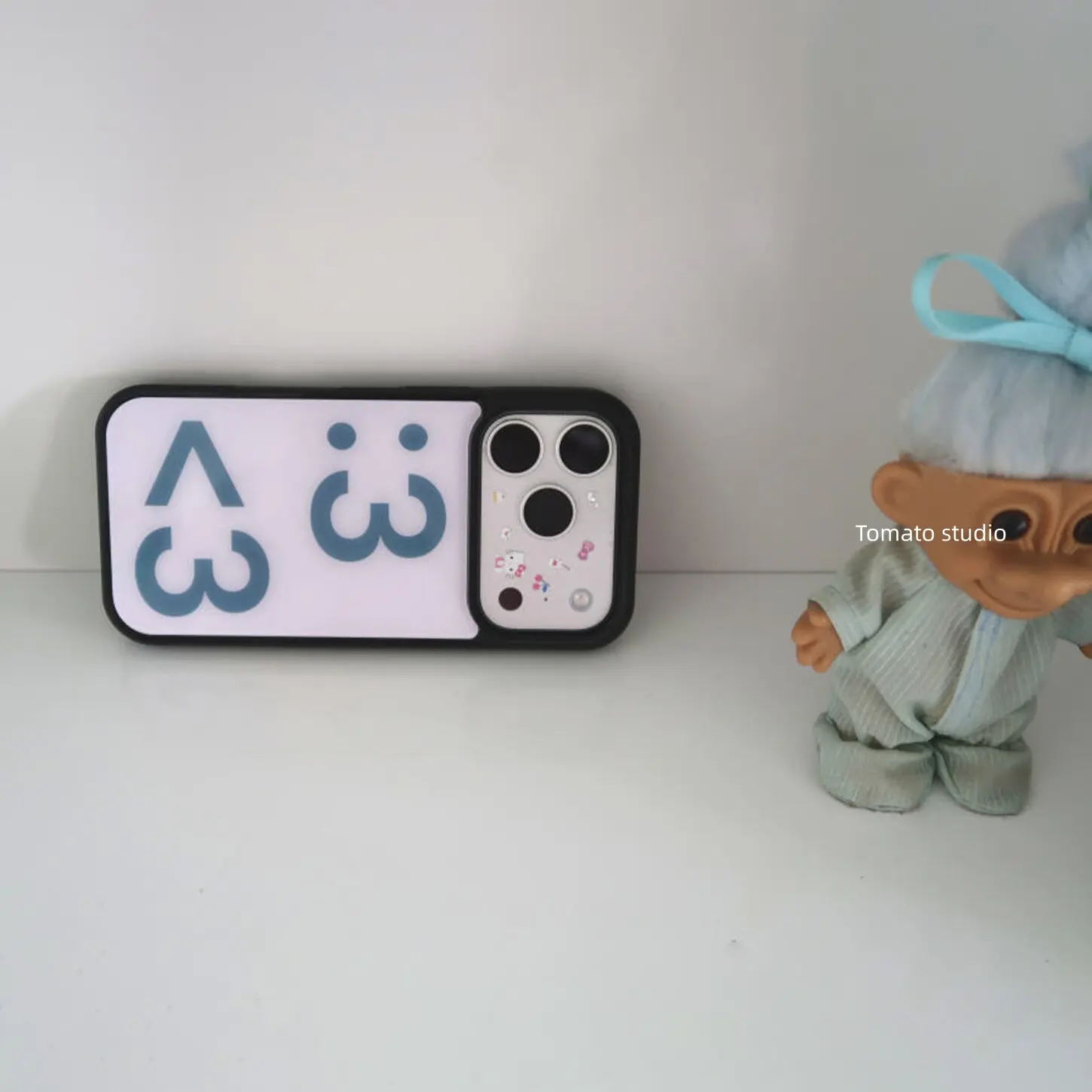 Korean Ins Digital Symbol Polka Dots Phone Case For iPhone 17 Air 16 Pro Max 15 14 Plus 13 12 11 Shockproof Silicone Back Cover