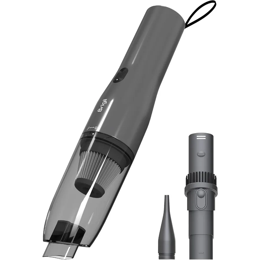 

Беспроводной мини-пылесос для щелей 2-в-1: ручной пылесос и воздуходувка, легкий (0,88 фунта), перезаряжаемый через USB-C - M5