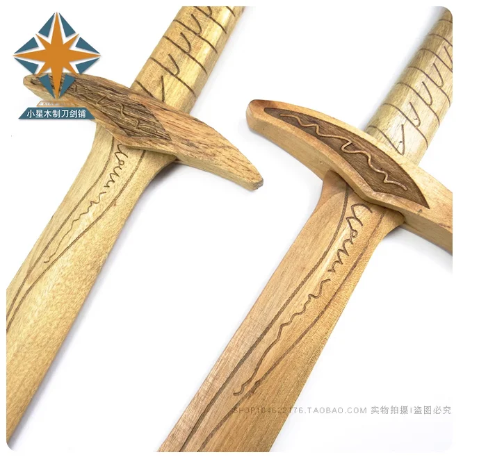 47-74 سنتيمتر الملك خواتم الهوبيت لعبة خشبية السيف أمين فيلم تلفزيوني الأداء تأثيري الدعائم #5