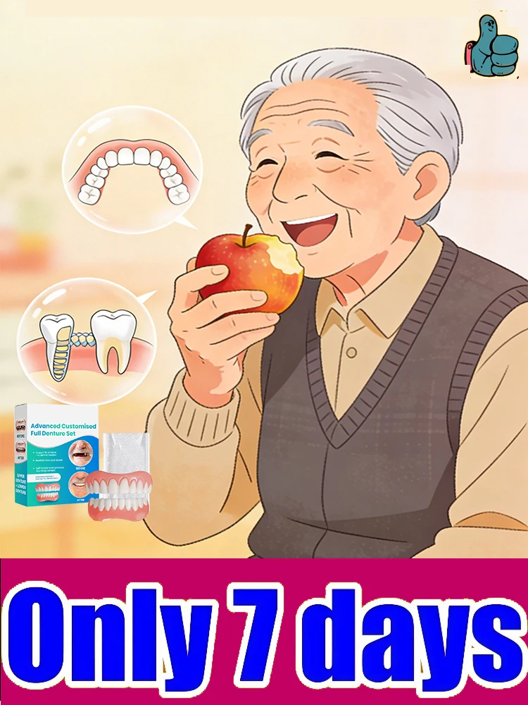 2ND Dentures For Women Men User Friendly Natural Safe Professional False Teeth Easy And Convenient Denture Modification Kit
