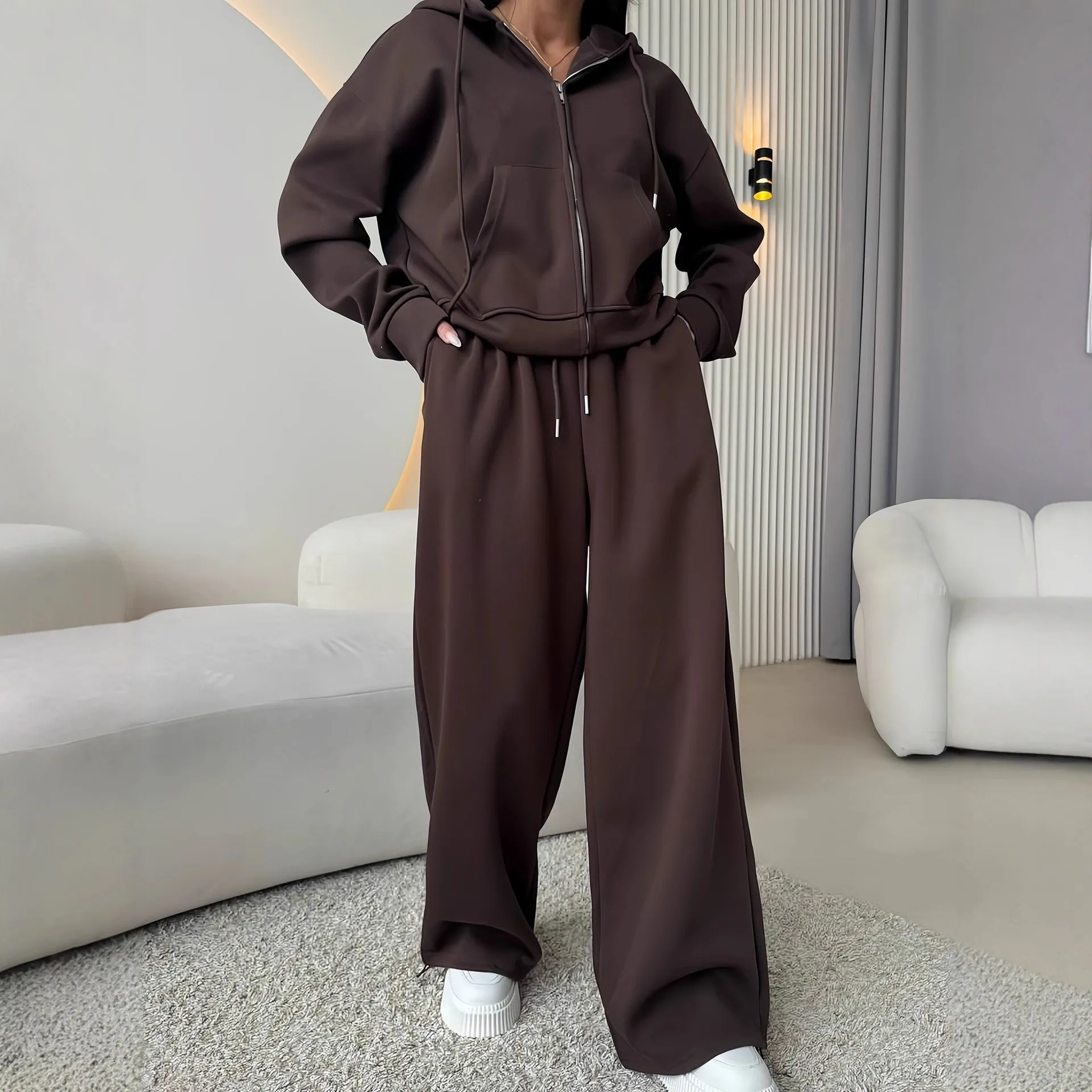 2 قطعة الملابس الأفريقية للنساء الخريف الشتاء أزياء أفريقيا طويلة الأكمام البوليستر أعلى بانت طويل مطابقة مجموعات أفريقيا الملابس