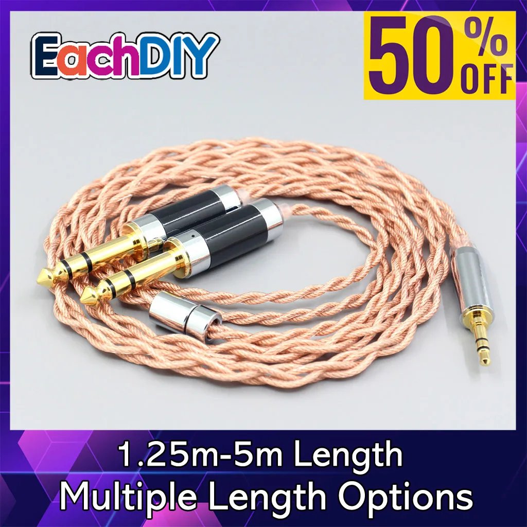 

Graphene 7N OCC Shielding Coaxial Mixed 3.5mm to Dual 6.5mm Male mixer Earphone Cable For power amplifier audiophile LN007780