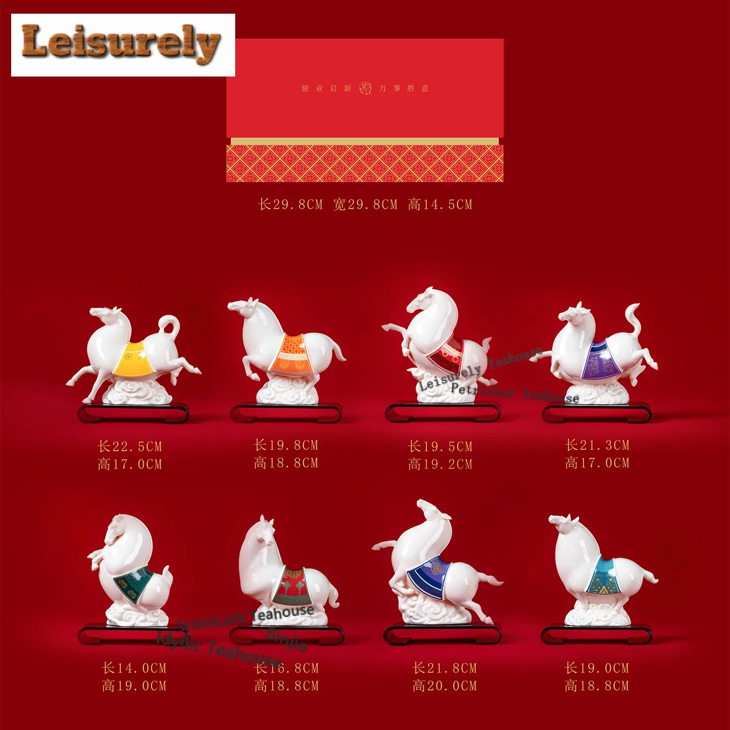 2026 Spring Festival New Year Gift Horse Tea Pet Traditional Flowerpot Landscaping Tea Figurine Play Toys Tea Statue Ornaments