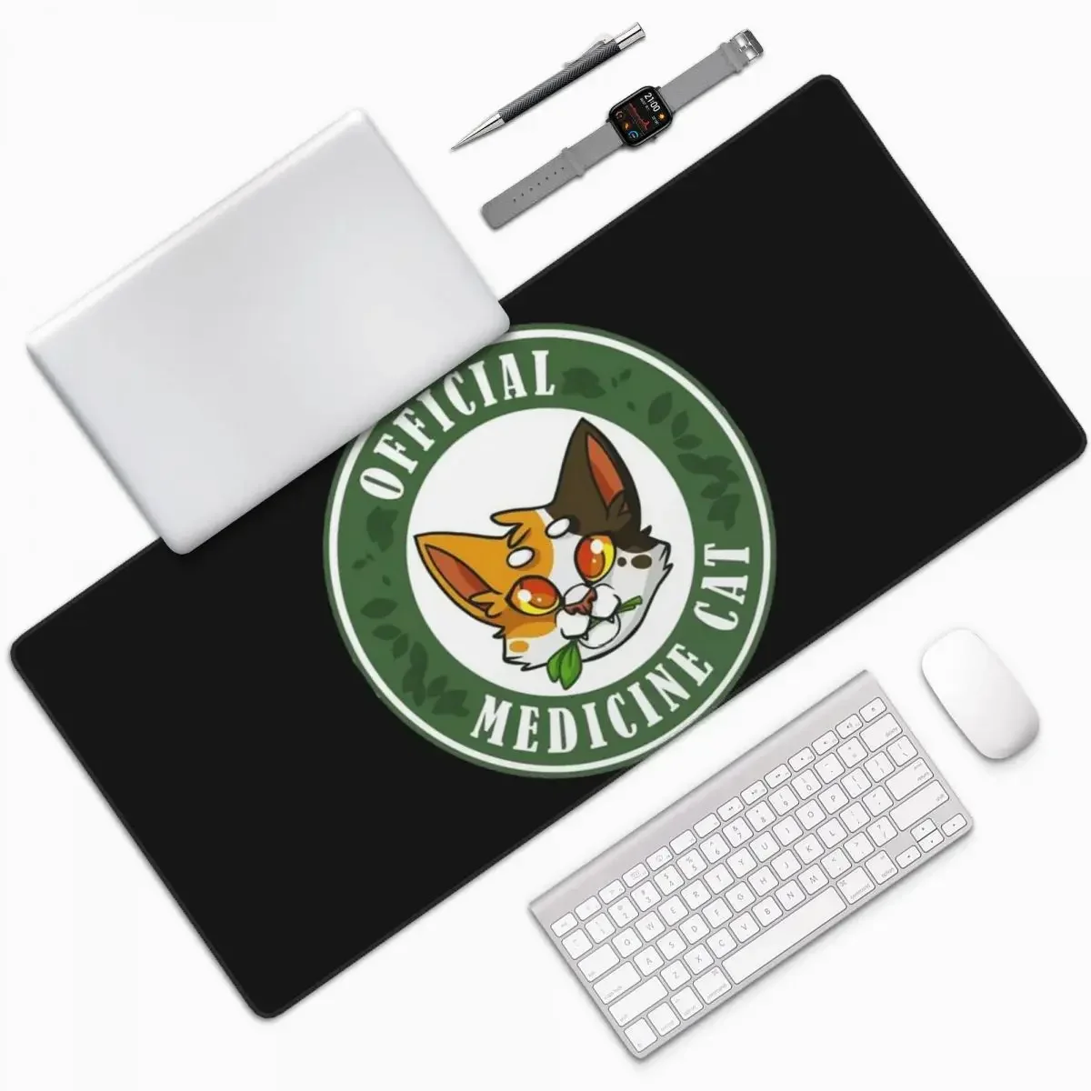 

4 Warriors Medicine Cat Large Mouse Pad Computer Keyboard Mouse Mat Gamer PC Laptop Desk Mat Office Accessories Table Mats