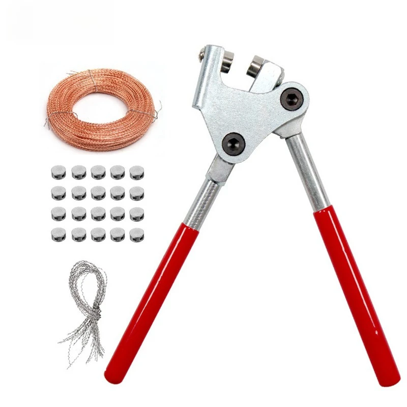 Lead Seal Press Pliers, Security Sealing Crimping Tool for Meter Water Electric & Freight Lock Wire Seals