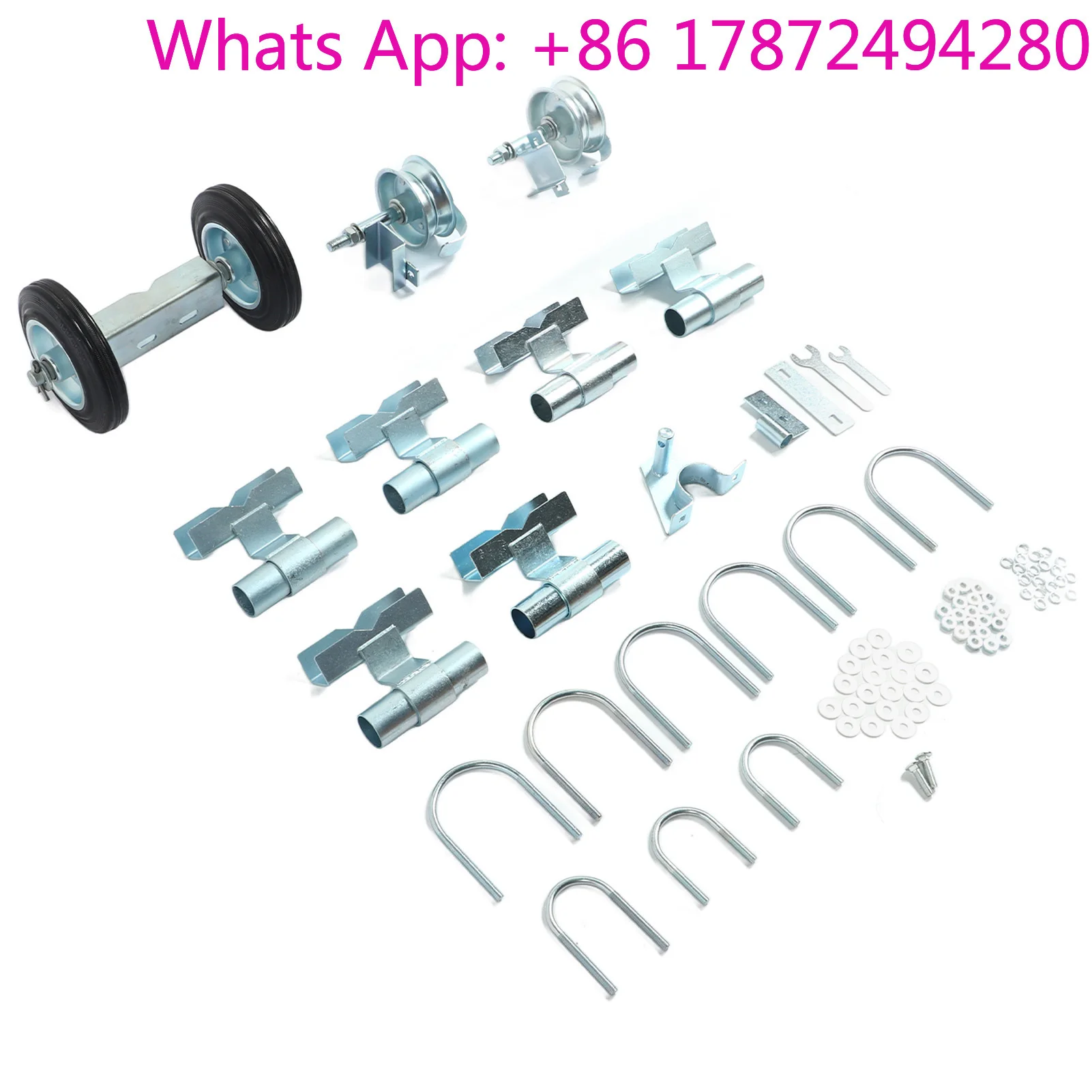 Rolling Chain Link Gate Wheel Kit Yard Gate Wheel Rut Runner Set for Farm Grass Land Gate Wheel Rut Runner