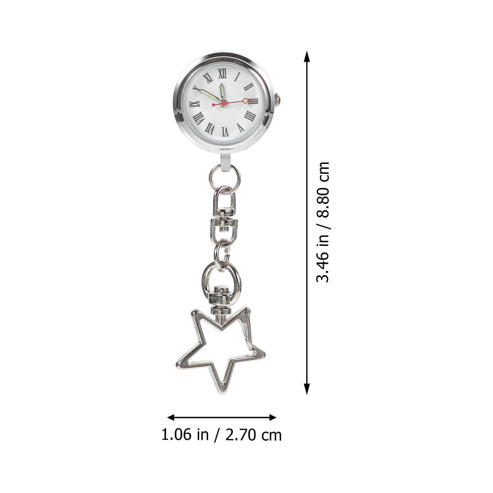 

Alloy Nurse Pocket Lightweight Hanging Clip On For Doctors Nurses Durable Portable Medical Timepiece Nursing Fob Watch Doctor