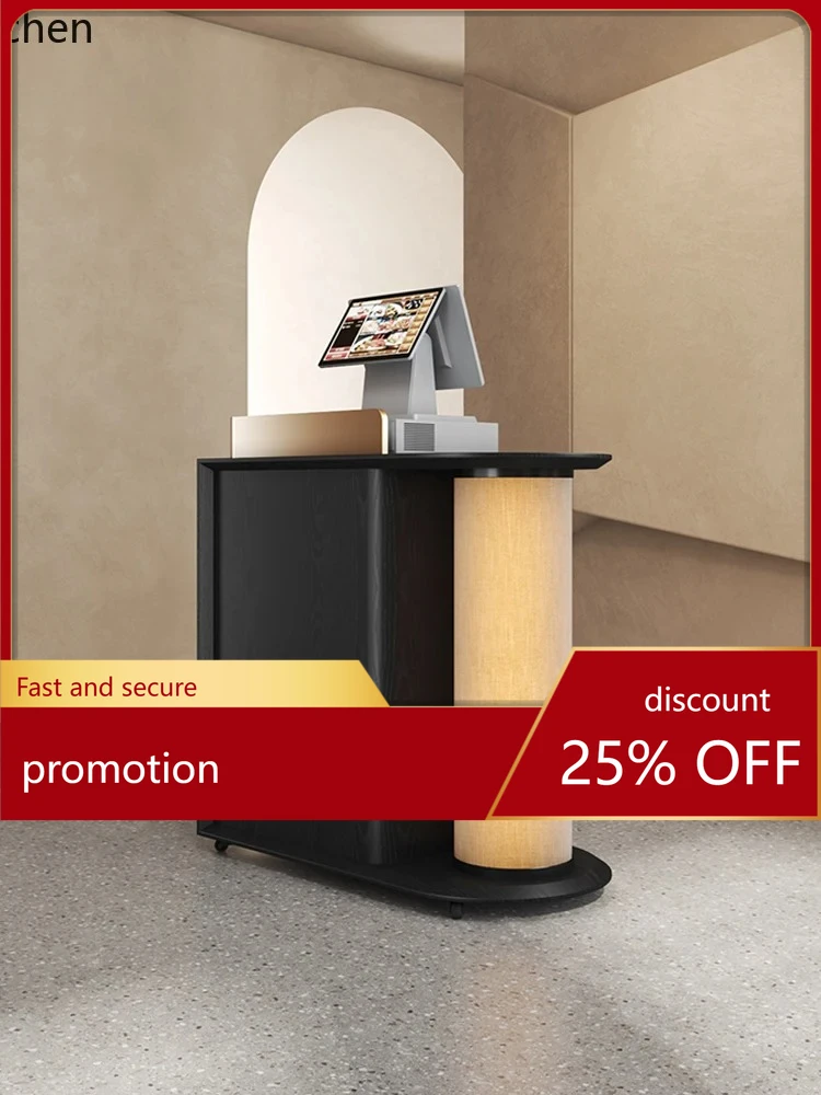 

ZML Chinese Restaurant Reception Desk Antique Style Small Consultation Shop Cashier Desk